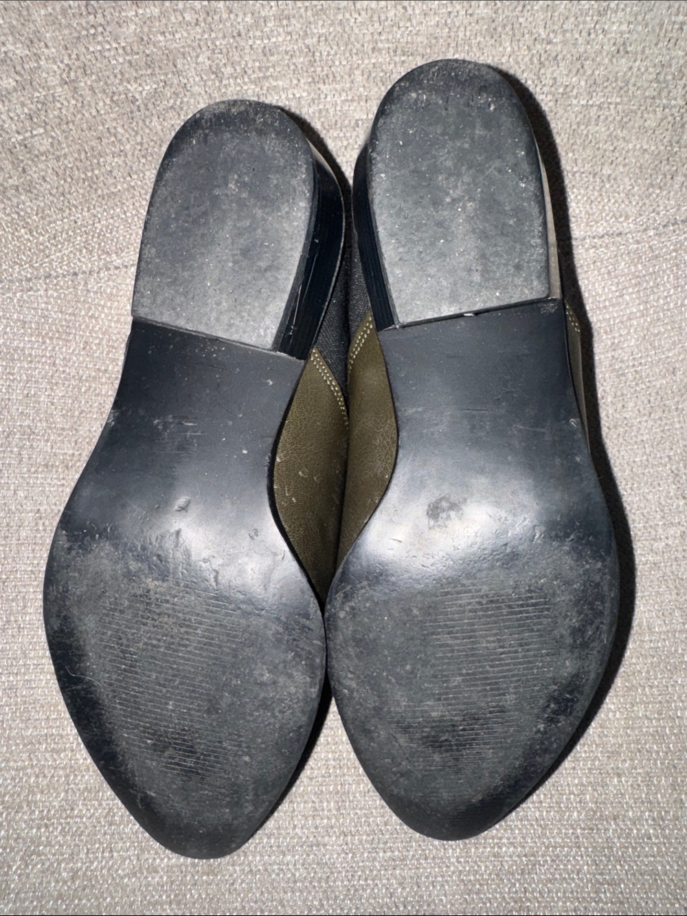 Matt & Nat Olive Green Pointed Slip-On Booties - Picture 5 of 9